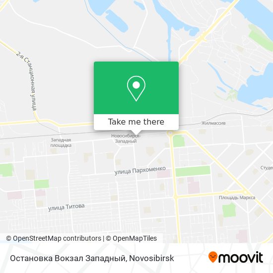 Остановка Вокзал Западный map