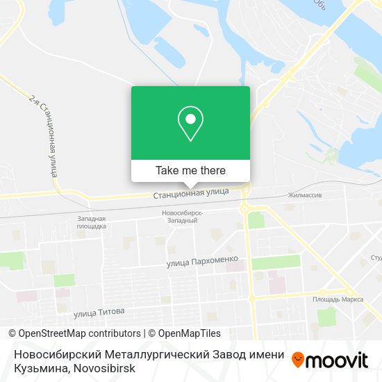 Новосибирский Металлургический Завод имени Кузьмина map