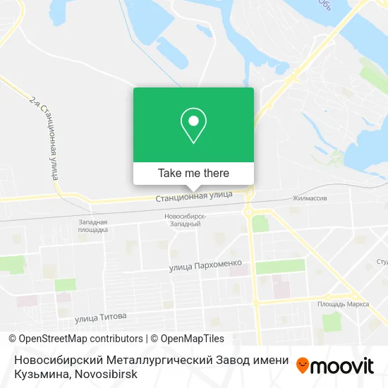 Новосибирский Металлургический Завод имени Кузьмина map