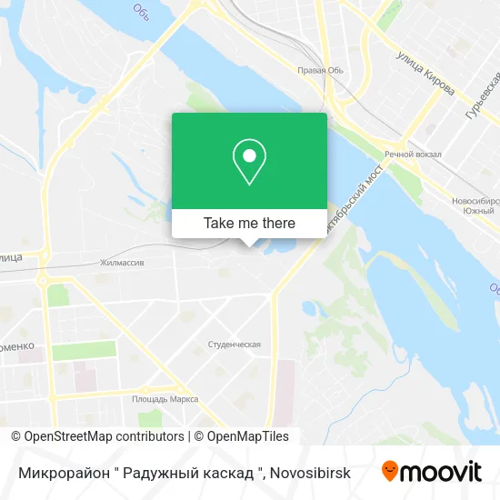 Микрорайон " Радужный каскад " map