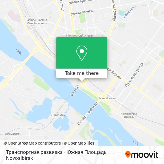 Транспортная развязка - Южная Площадь map