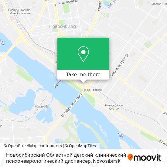 Новосибирский Областной детский клинический психоневрологический диспансер map