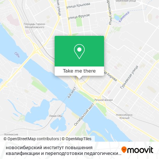 новосибирский институт повышения квалификации и переподготовки педагогических кадров map