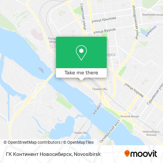 ГК Континент Новосибирск map