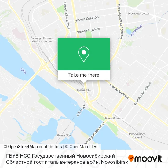 ГБУЗ НСО Государственный Новосибирский Областной госпиталь ветеранов войн map