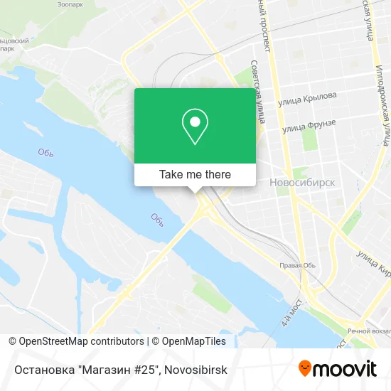 Остановка "Магазин #25" map