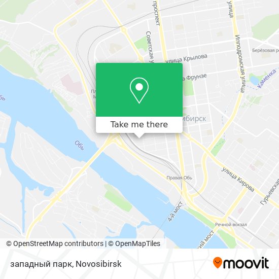 западный парк map