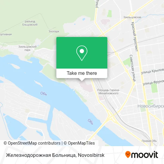 Железнодорожная Больница map