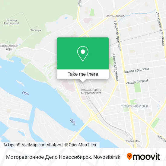 Моторвагонное Депо Новосибирск map