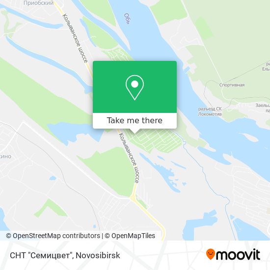 СНТ "Семицвет" map