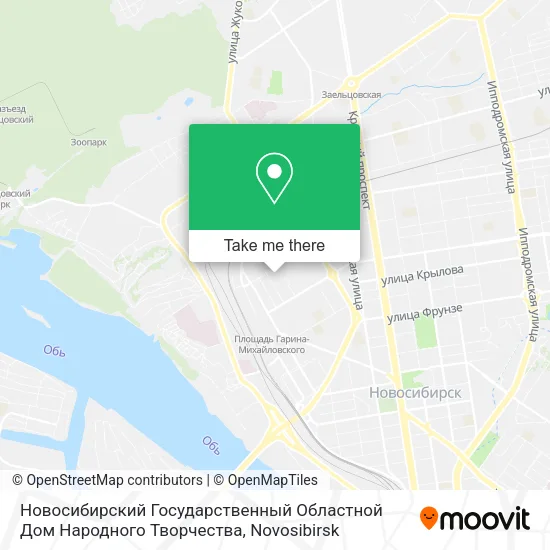 Новосибирский Государственный Областной Дом Народного Творчества map