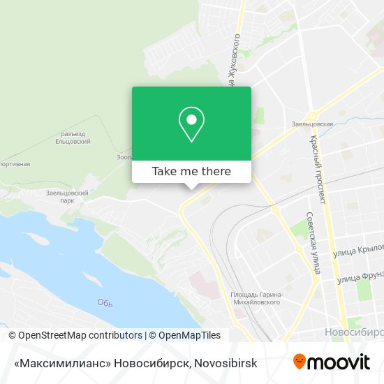 «Максимилианс» Новосибирск map