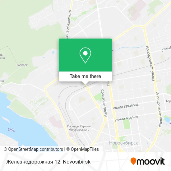 Железнодорожная 12 map
