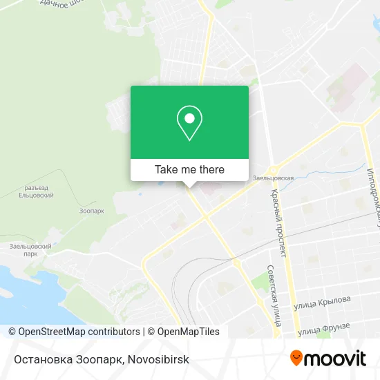 Остановка Зоопарк map
