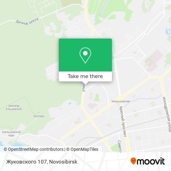 Жуковского 107 map