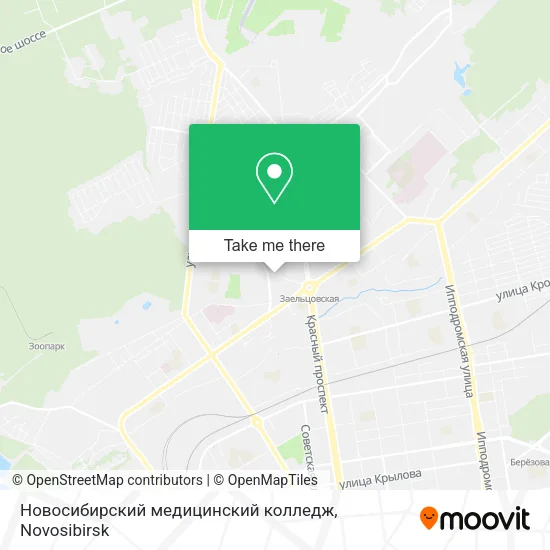 Новосибирский медицинский колледж map