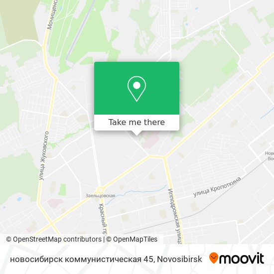 новосибирск коммунистическая 45 map