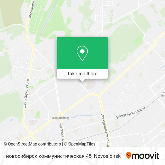 новосибирск коммунистическая 45 map