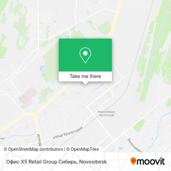 Офис X5 Retail Group Сибирь map