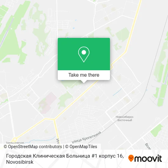 Городская Клиническая Больница #1 корпус 16 map