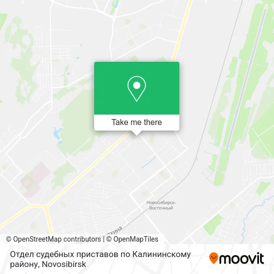 Отдел судебных приставов по Калининскому району map