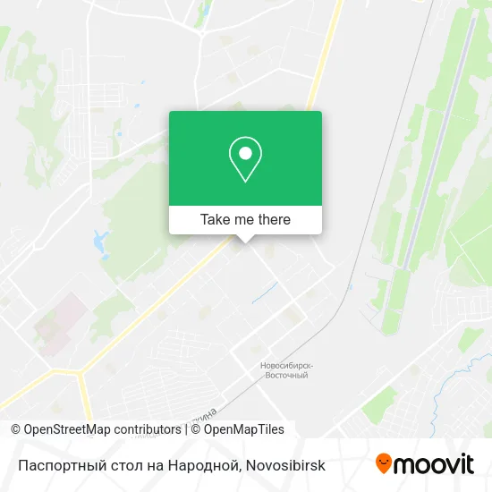 Паспортный стол на Народной map
