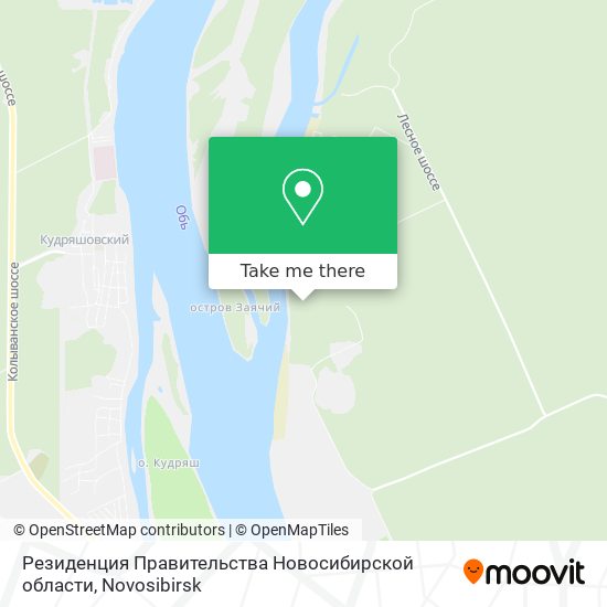 Резиденция Правительства Новосибирской области map