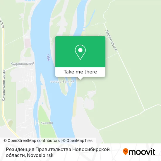 Резиденция Правительства Новосибирской области map