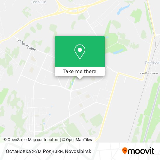 Остановка ж/м Родники map
