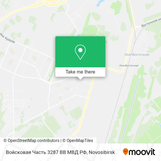 Войсковая Часть 3287 ВВ МВД РФ map