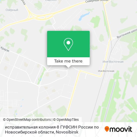 исправительная колония-8 ГУФСИН России по Новосибирской области map