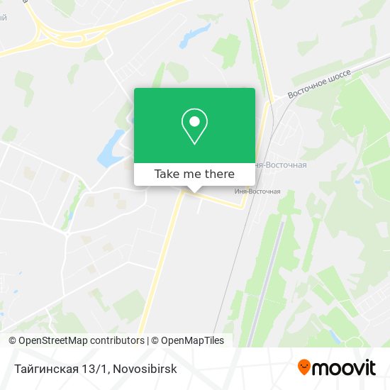 Тайгинская 13/1 map
