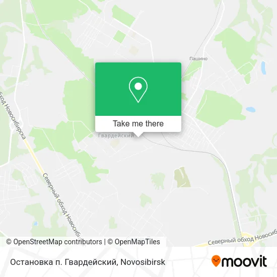 Остановка п. Гвардейский map