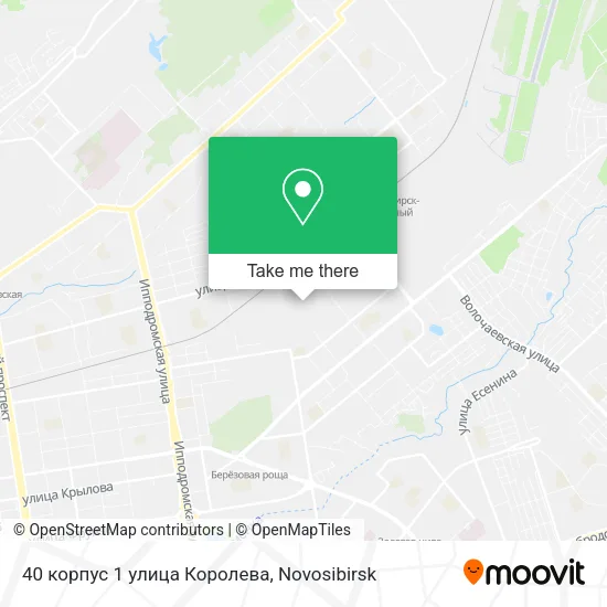 40 корпус 1 улица Королева map