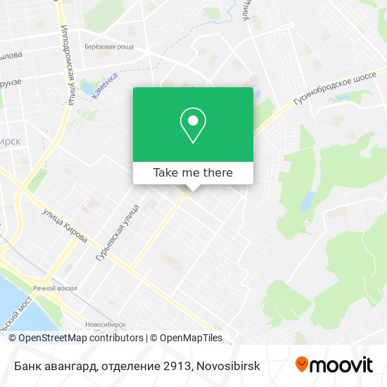 Банк авангард, отделение 2913 map