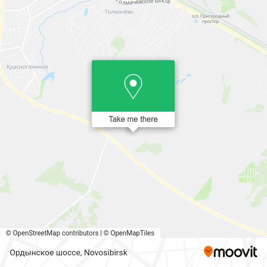 Ордынское шоссе map