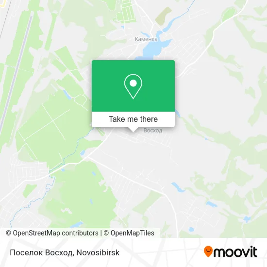 Поселок Восход map