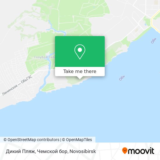 Дикий Пляж, Чемской бор map