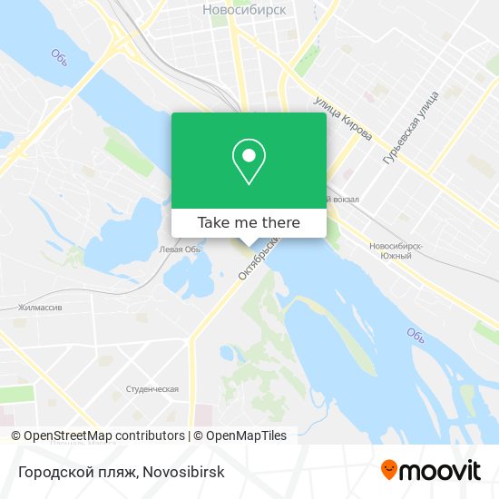 Городской пляж map