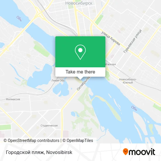 Городской пляж map