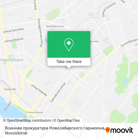 Военная прокуратура Новосибирского гарнизона map