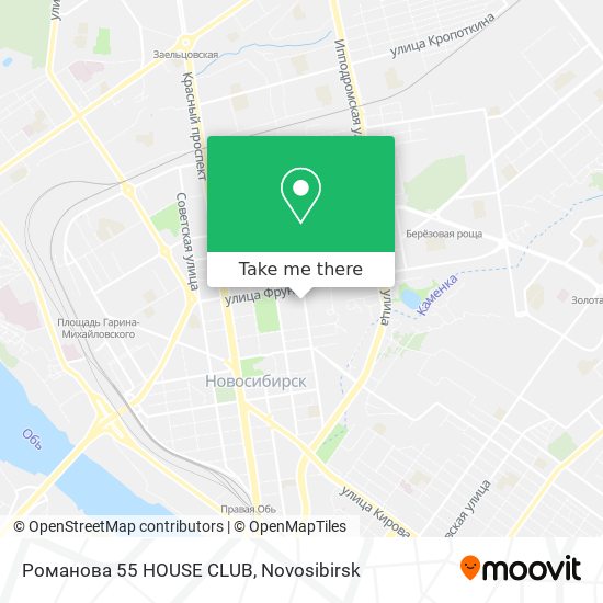 Романова 55 HOUSE CLUB map
