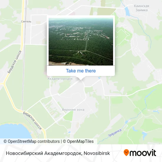 Новосибирский Академгородок map