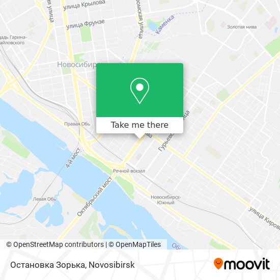 Остановка Зорька map