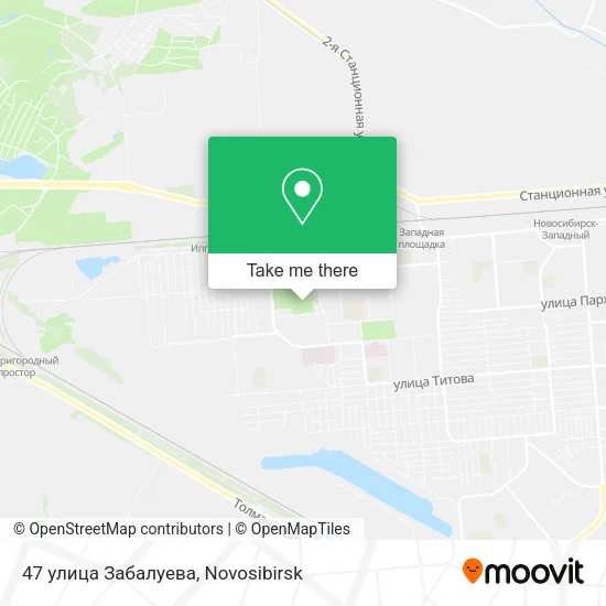 47 улица Забалуева map