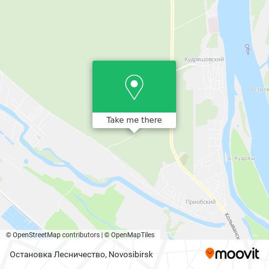 Остановка Лесничество map