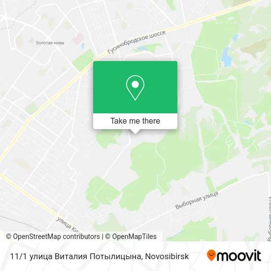 11/1 улица Виталия Потылицына map
