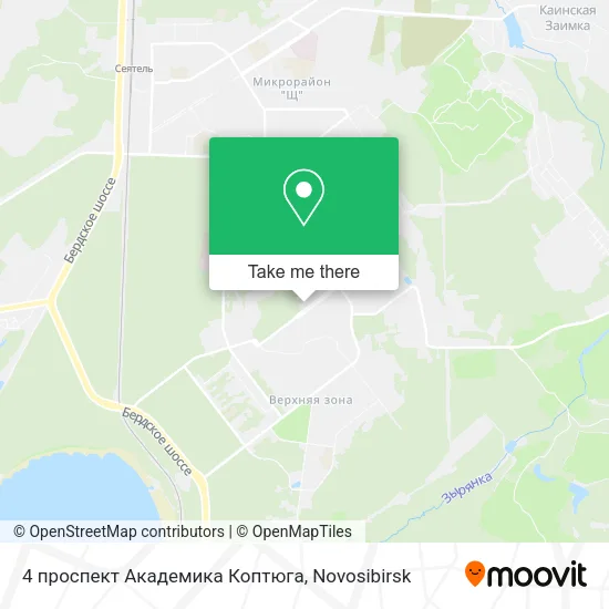 4 проспект Академика Коптюга map