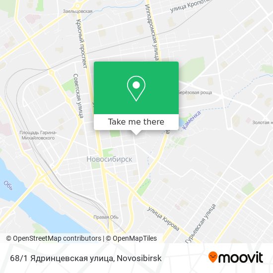 68/1 Ядринцевская улица map