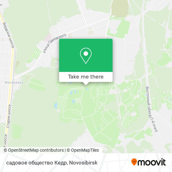 садовое общество Кедр map